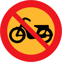 Download free round prohibited motorcycle icon